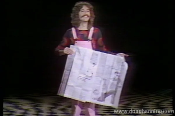 Still from “Gene Anderson's Newspaper Tear” — Doug Henning’s World of Magic, 26 December 1975